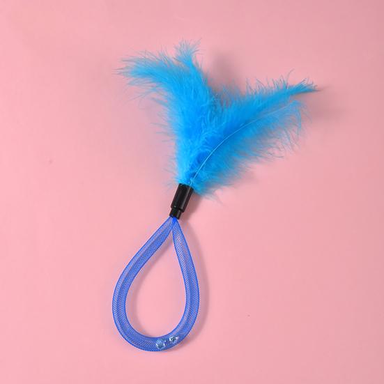 2Pcs Feather Cat Toys with Bells Interactive Spring Teaser Wand for Kittens Cats Interactive Cat Hunting Instinct Play Toy Colorful Pet Supplies
