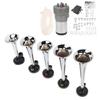 Car 5 Trumpet Set Tune 12V with Compressor Chrome Color Replacement for Trains Ships Vans