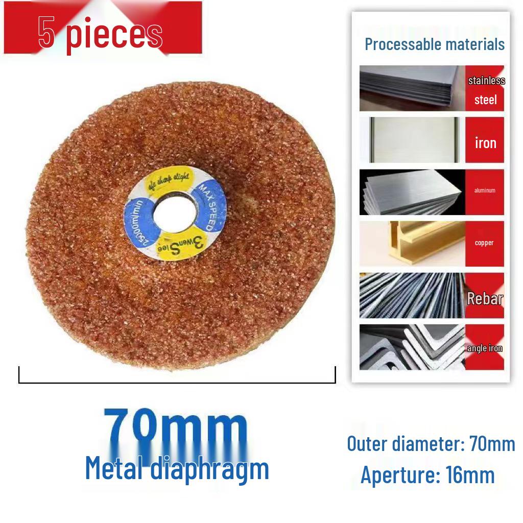 Mini 76mm (3") Angle Grinder Blade: Metal Grinding & Polishing Disc, Cutting Wheel 10mm Arbor.
