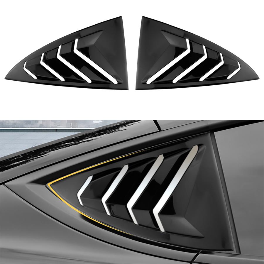 For Tesla Model 3+ Rear Side Blind Window Rear Triangle Window Spoiler Louver Carbon Fiber New Model3 Highland 2025 Accessories
