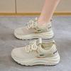 Summer women's shoes new breathable hollow mesh shoes children's versatile thick-soled fly-woven sports shoes casual dad shoes