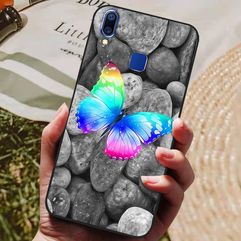 For Coque Vivo Y93 Lite Case Silicone Cartoon Painted Soft TPU Back Cover For Vivo Y91 Y95 Y93 Lite Case Y 91 Phone Cases Capas
