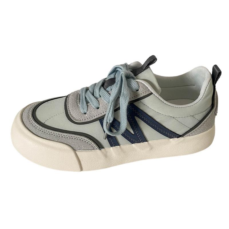 

6533 latex insoles/popular thick-soled haze blue board shoes women s shoes 2024 new niche Hong Kong style moral training shoes 40