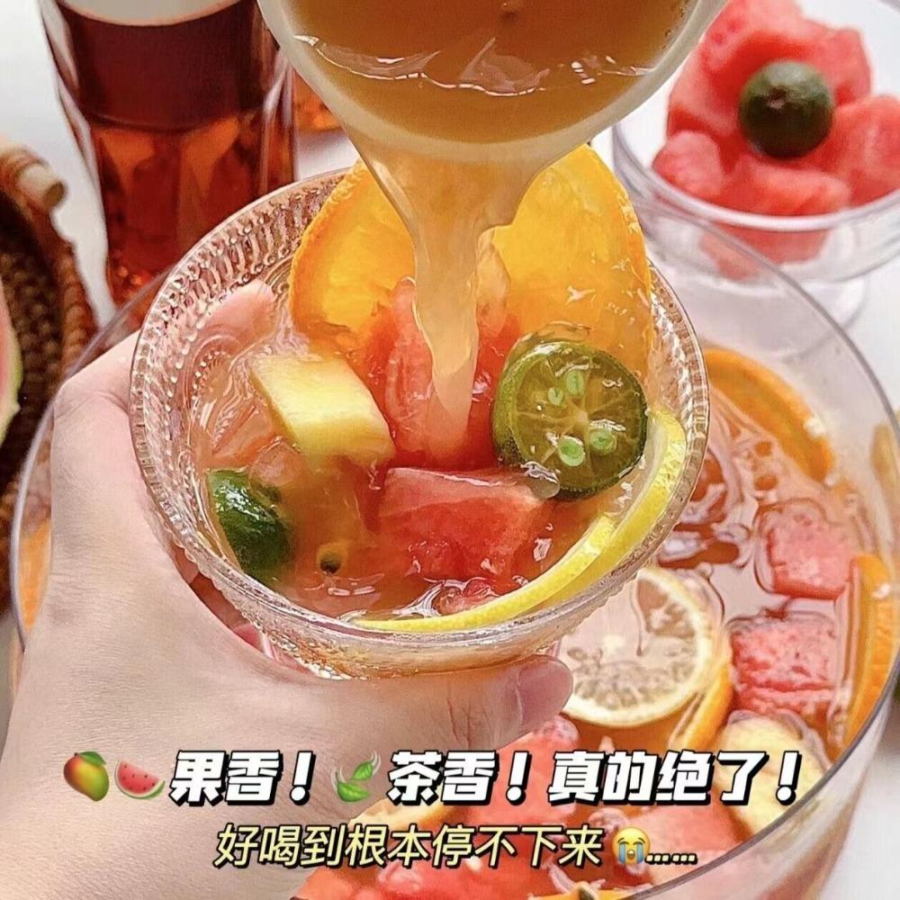 Watermelon Oolong Cold Brew Tea 10 Bags X 5g Fruity Herbal Blend Summer Drink Natural Sweetness Served Cold Hydration Relaxation Daily Wellness