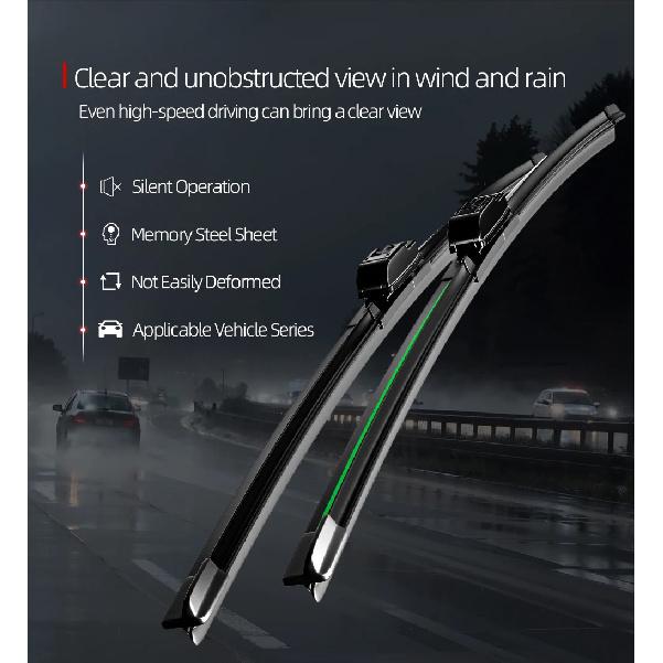 Für Renault Captur Kaptur 2013-2023 Frontscheibenwischerblätter 2x Windschutzscheibenfenster Zubehör 2014 2015 2016 2017 2019 2021