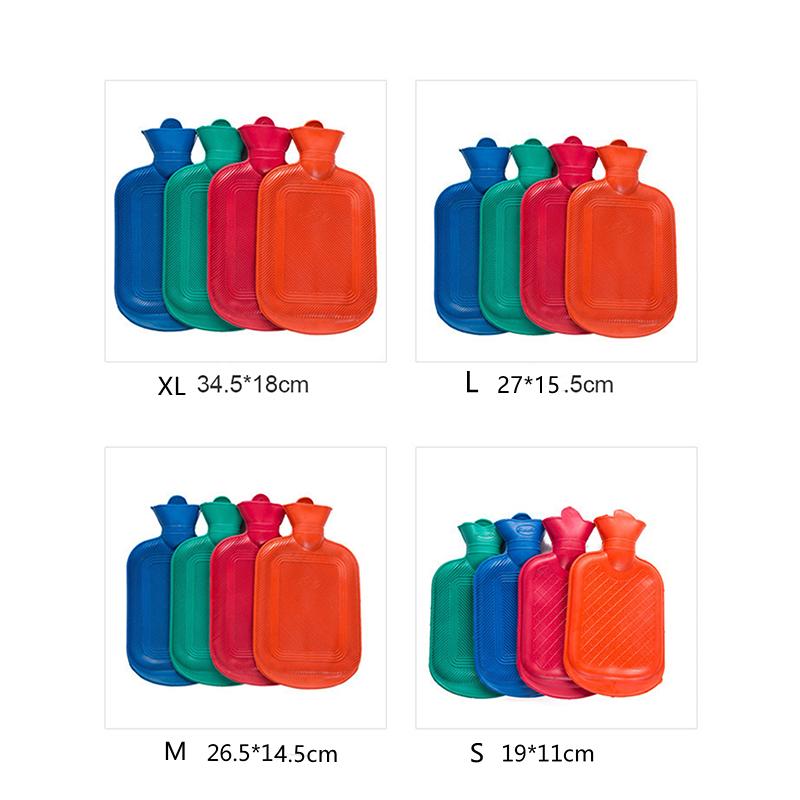 Hot Water Bottle 1750ML Rubber High Density Winter Hand Warmer Portable Thick Hot Water Bottle Girls Pocket Feet Hot Water Bag