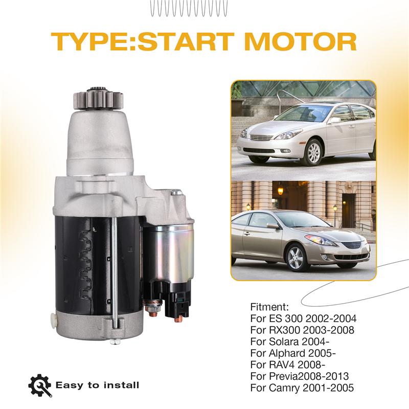 2810028041 Car Starter Motor For Toyota Camry RAV4 Alphard Lexus ES 300 RX300 2001-2013 281000A010 4280000150