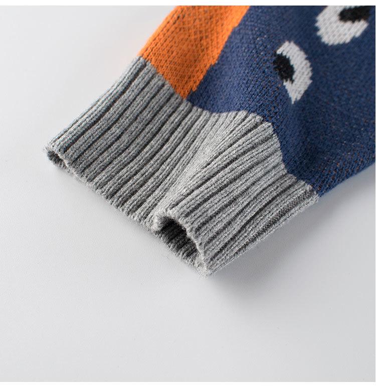 27kids Dinosaur Sweater for Boys - 2024 Autumn/Winter Knitwear Collection