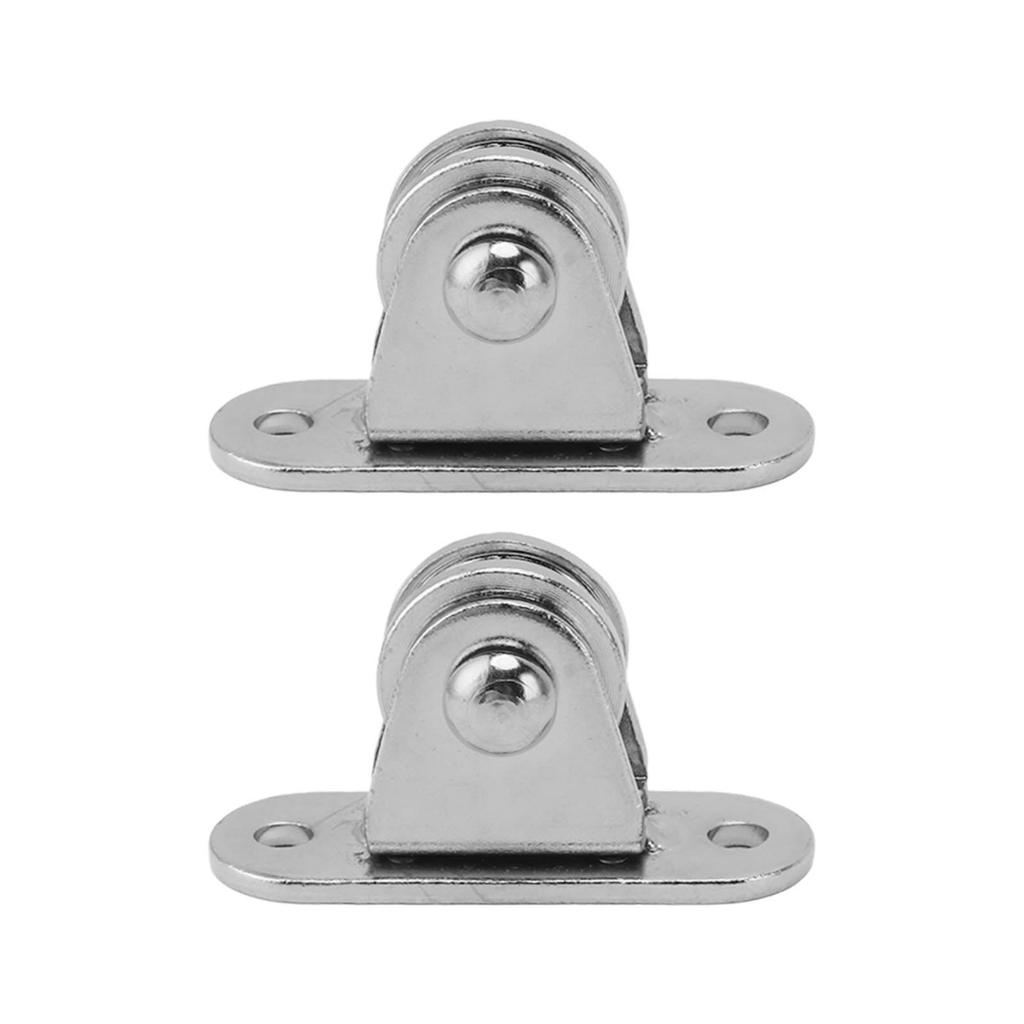 Small Pulley Block Stainless Steel Silent Pulley Roller Wall Mounted Fixed Pulley for DIY Equipment Wire Rope Rail