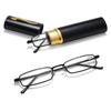Elegant Portable Mini Reading Glasses Metal Frame Pen Box Ultra-thin Men Women Reading Glasses Presbyopia Eyeglasses With Box
