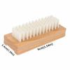 Nylon Bristles Wooden Manicure Brush Double Sided Design Cuticle Cleaning Brush  Nail Gap Cleaning