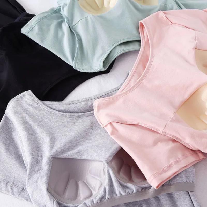 Cotton Chest Padded Short Sleeved Nightgown Sleepwear One-piece Loose Oversized Letters Printed Women's Summer Home Nightgown