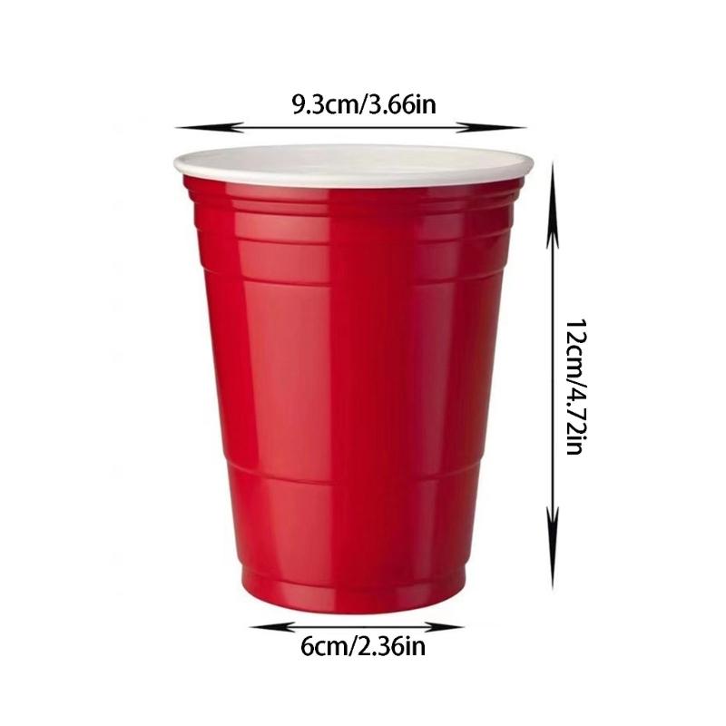 10Pcs Plastic Party Drinking Cups Disposable Beer Beverage Cup Drinkware For Cold And Hot Drinks At Gatherings