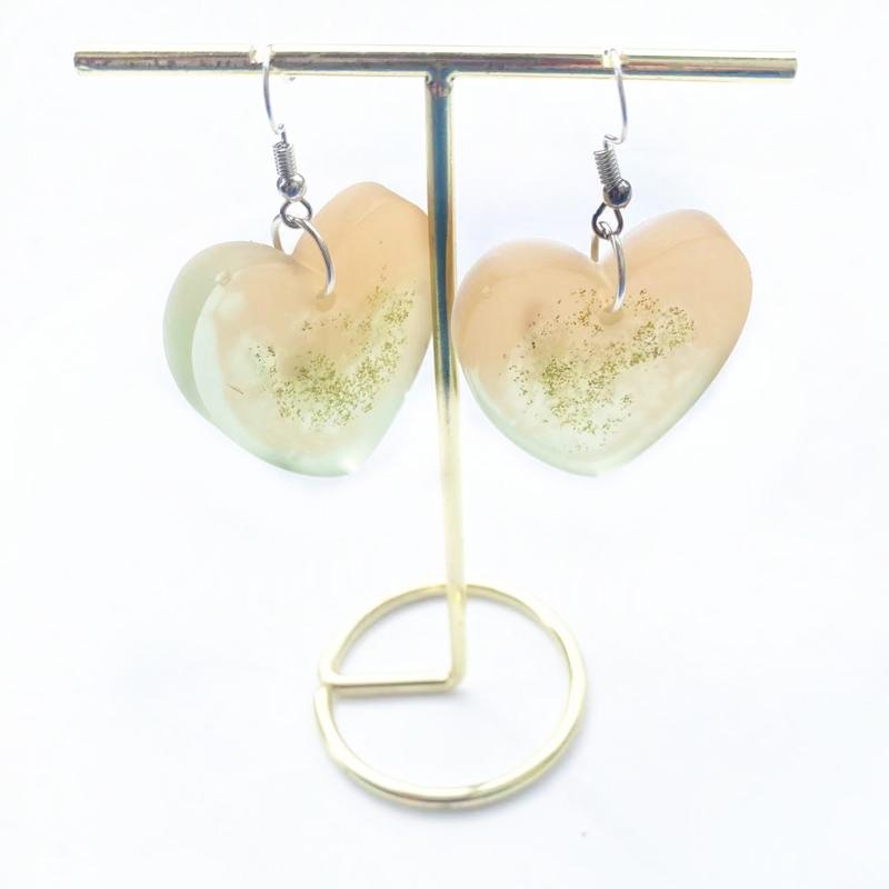 Heart-shaped Mirror Silicone Mold Suitable for Epoxy Resin Diy Craft Earrings Pendant Tag Keychain Jewelry Making