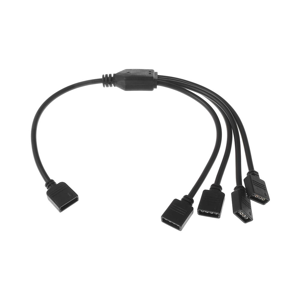 1 To 1 2 3 4 Ports 3528 5050 Light Strip LED Splitter Connector Cable Wire Aadapter 4Pin RGB Plug