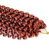 Estensioni per Capelli Crochet Passion Twist Sintetiche Spring Twist Treccia Capelli Stile Afro Riccio Nero Boemo per Donne