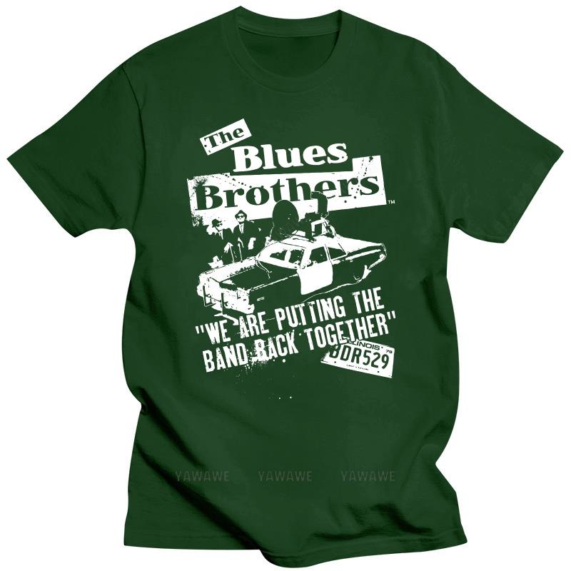 Herren Markenmode Baumwoll-T-Shirt Sommer T-Shirts Für Herren Offiziell The Blues Brothers Die Band wieder zusammenbringen T-Shirts