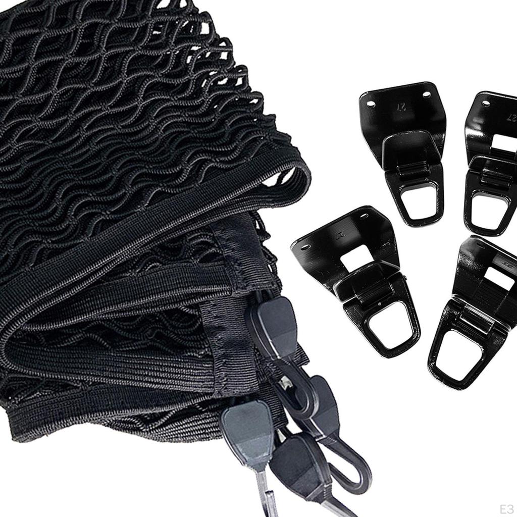 Net Hooks Plastic Clips Interior Auto Accessories Strap Rope Premium Nylon Holder for