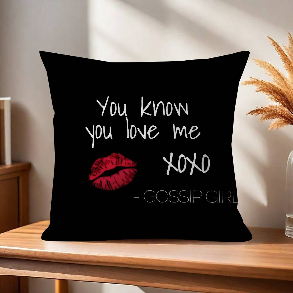 Pillow Cushion Cover Pillowcase Living Room Sofa Home Decor Customized Movie GGossip GGirl