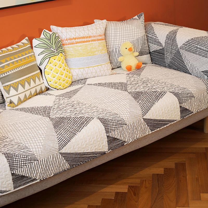 

Простой нескользящий чехол для дивана, подушка для дивана из хлопчатобумажной ткани, подушка для сиденья, универсальная для всех сезонов 70*70