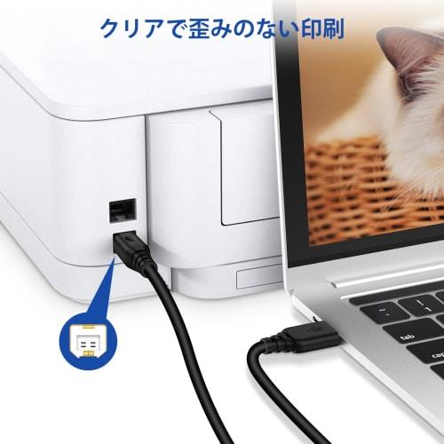 FodLop Printer Cable 3m USB Cable AB Type USB 2.0 Scanner Cable 480 Mbps High Speed ??Transfer Compatible with HP, Canon, Panasonic, Epson, Brother, D