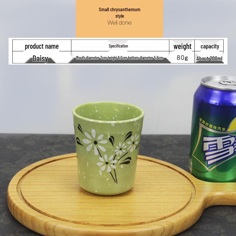 Qianhua Zhike Daisy Colorful Resin Mugs (10-pack)