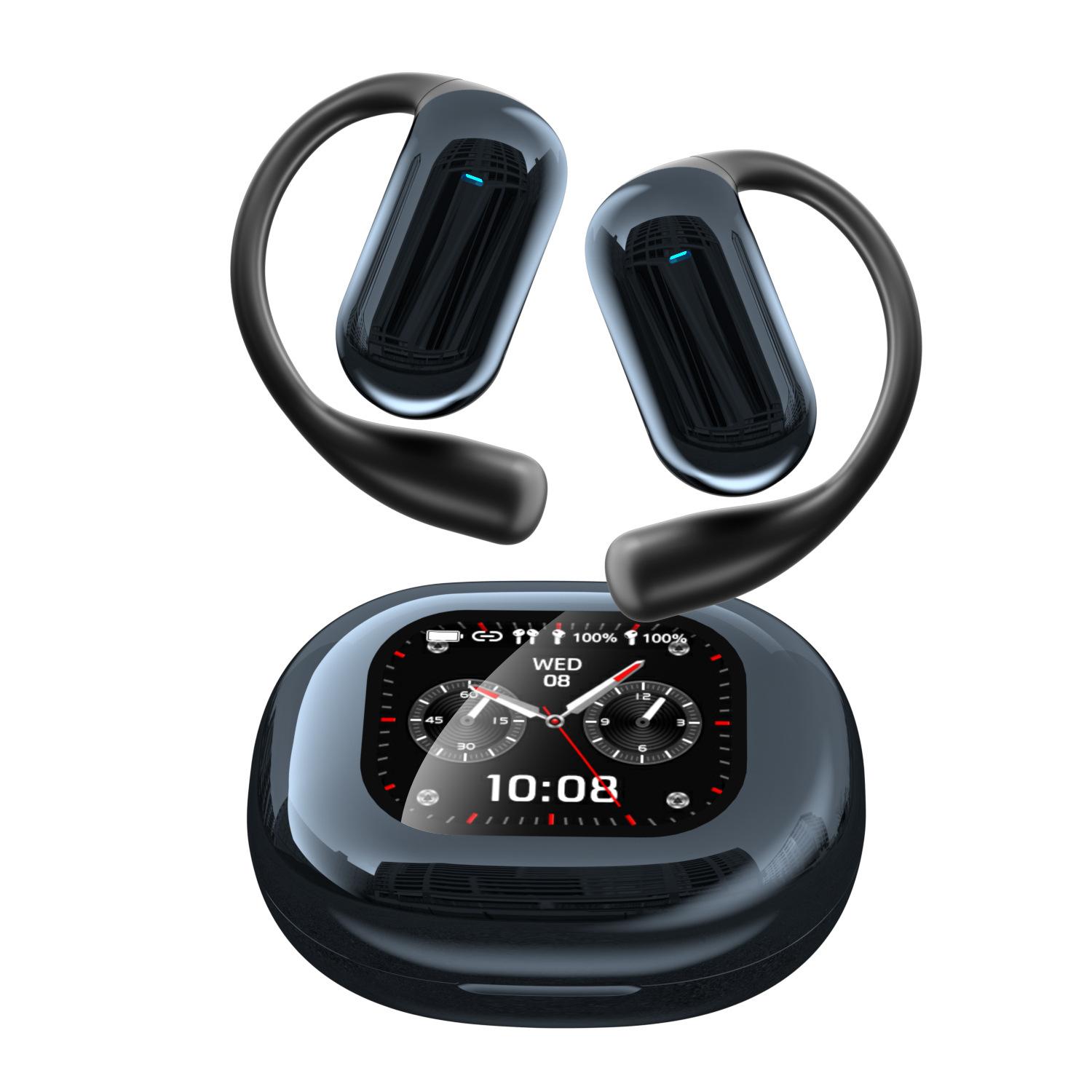 

Наушники-вкладыши с цветным экраном Bluetooth-наушники с шумоподавлением Открытые наушники Bluetooth Ultra Long Life чёрный