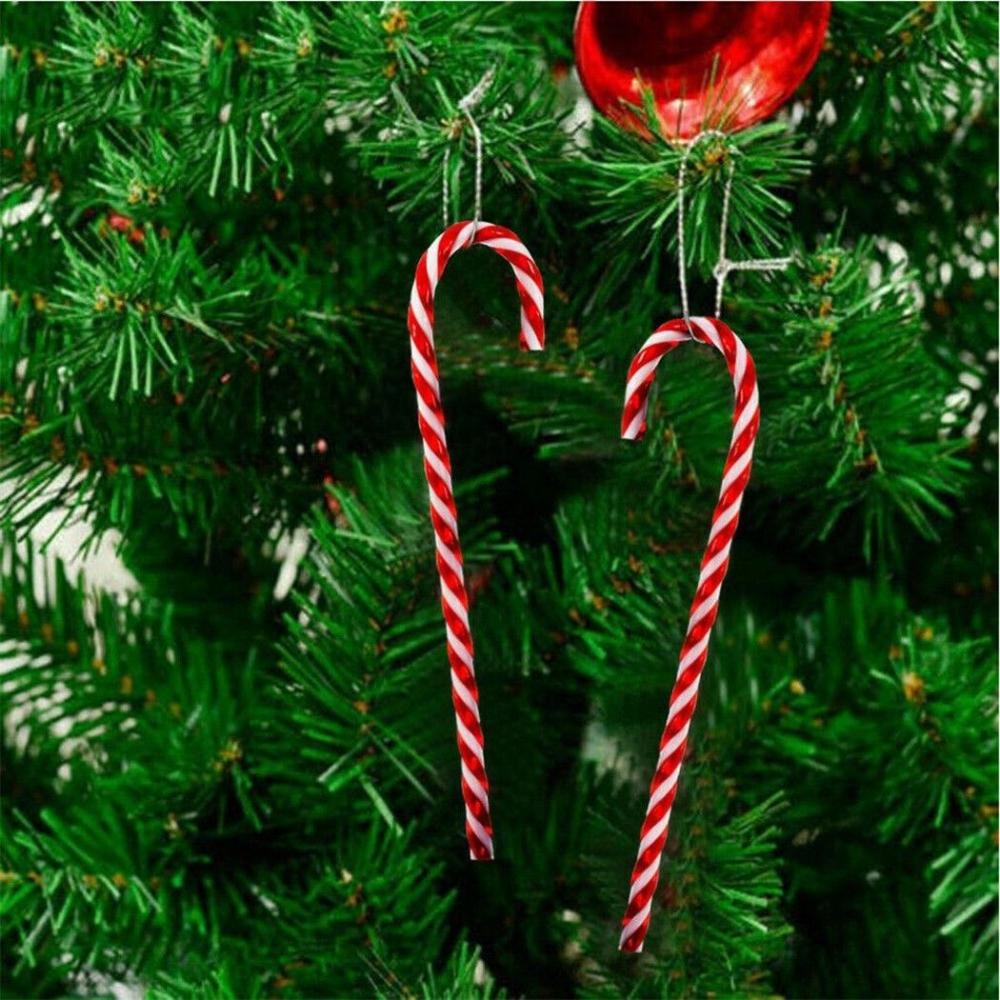 Red Hanging Pendant New Year Gifts Toy Candy Cane Christmas Supplies Xmas Tree Ornaments Home Decor