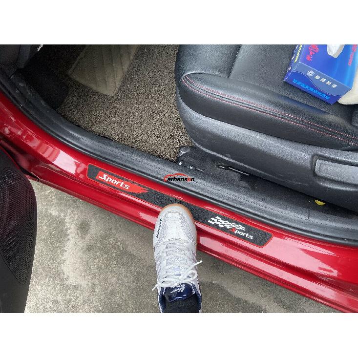Car Accessories Rubber Door Sill Protector Strip Scuff Plate Guard Auto Sticker