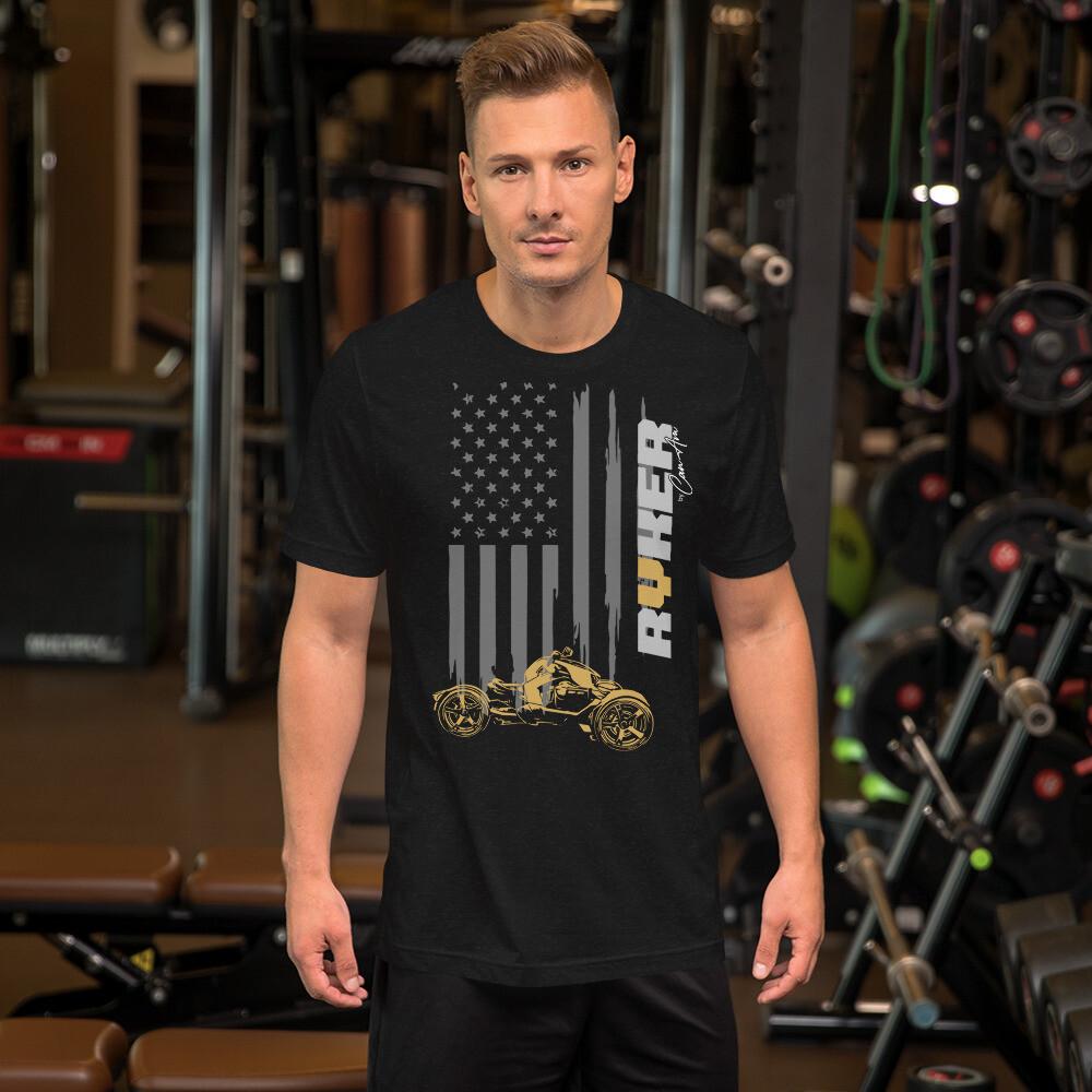 Can-Am Ryker US Flag Short-Sleeve Unisex T-Shirt XL