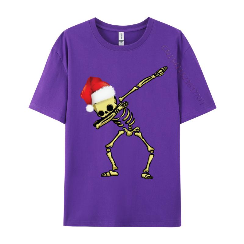 Skull Dab Dabbing Dance Funny Christmas Human Skull T-Shirts T Shirt For Autumn Cotton O Neck Streetwear T-Shirt Tshirt