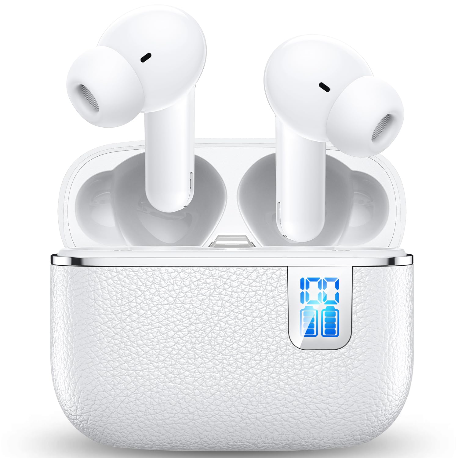 

Wireless Earbuds [New for 2025 - Immersive Sound Quality & Ultra-Comfortable Design] Bluetooth Earphones, Noise Cancelling, 60H Long Playtime,