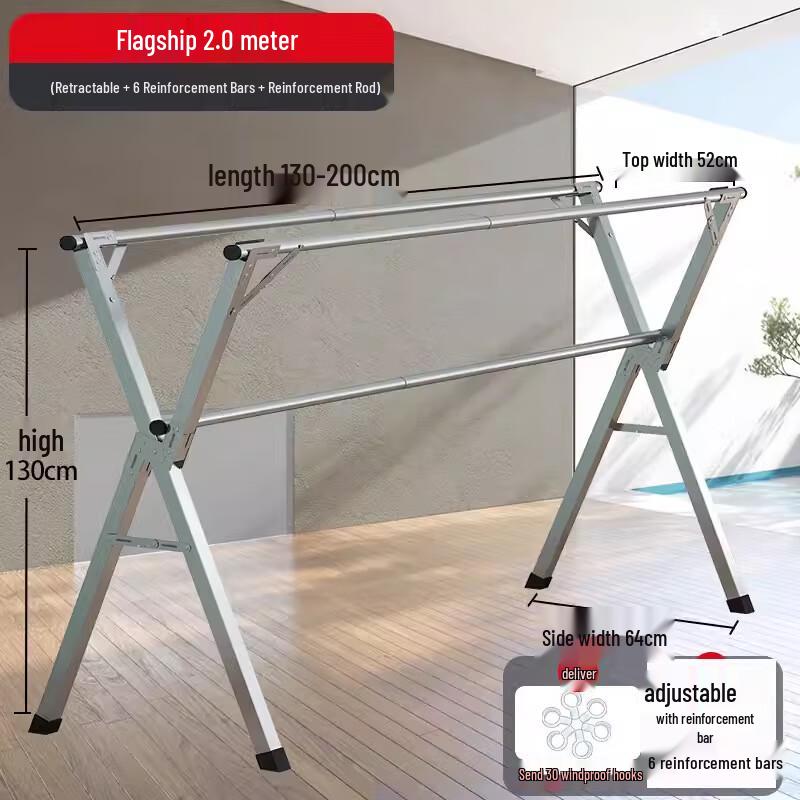 Changbaosen Stainless Steel Folding Retractable Laundry Drying Rack