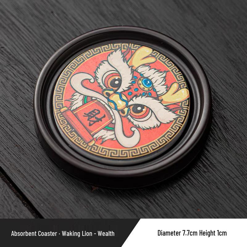 Bakelite Tea Cup Coaster & Holder - Creative Gongfu Ceremony Accessory & Heat Insulation Pad for Office & Home Use