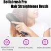 USB Charging Ceramic Hot Comb 360°Anti-Scald Ionic Straight Hair Comb  for Women