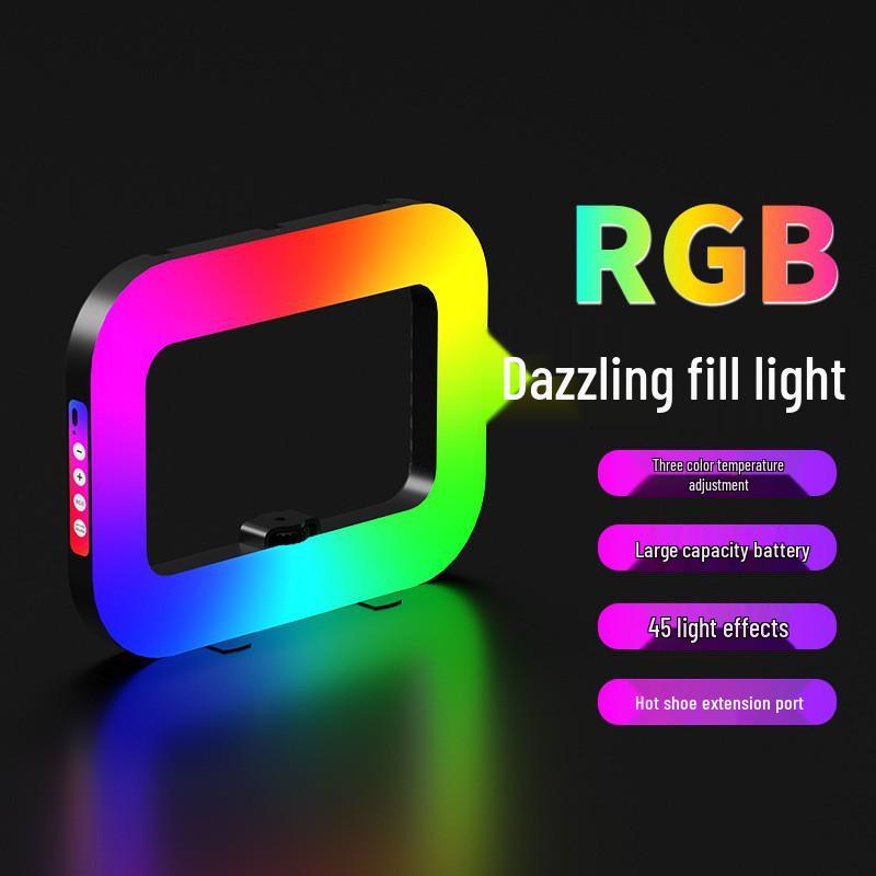 

Portable RGB Ring Light for Mobile Streaming and Photography