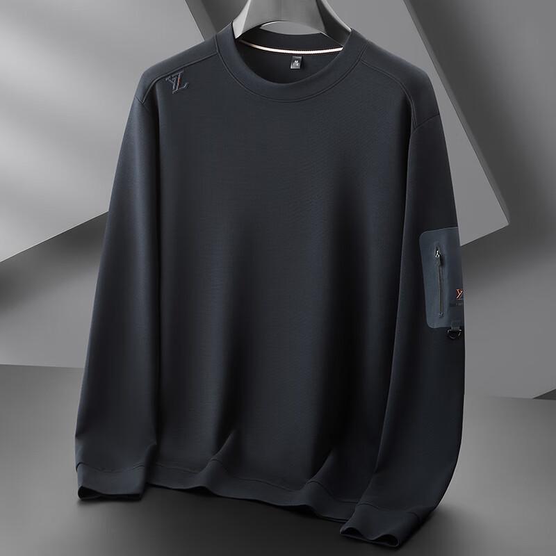 

DIBINZE Мужской повседневный свитшот большого размера с круглым вырезом 5XL