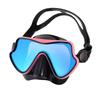 Snorkel Diving Mask Swimming Goggles Silicone Skirt Scuba Mask With Colorful Lens Tempered Glass Wide View For Adult Youth