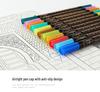 24 Color Metallic Double-Ended Wide Tip Water-Based Erasable Paint Marker Pen for Art