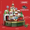 1455 Pcs City Christmas House House Building Blocks Friends Music Box Castle Train Santa Claus Tree Bricks Toys For Kids Gifts