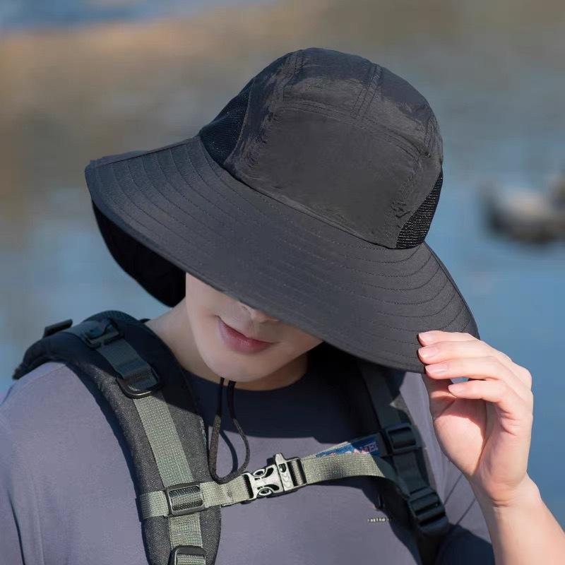 Summer Eaves Anti-Ultraviolet Sun Hat Men And Women Outdoor Mountaineering Fishing Hat Cycling Face Cover Neck Sun Hat
