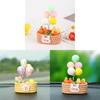 Resin Peace Balloon Flower Basket Car Decor With Minimalist Style For Vehicle Interior