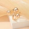 Korean Version Of Fashion Metal Ball Multi-Ring Adjustable Opening Ring, Ring