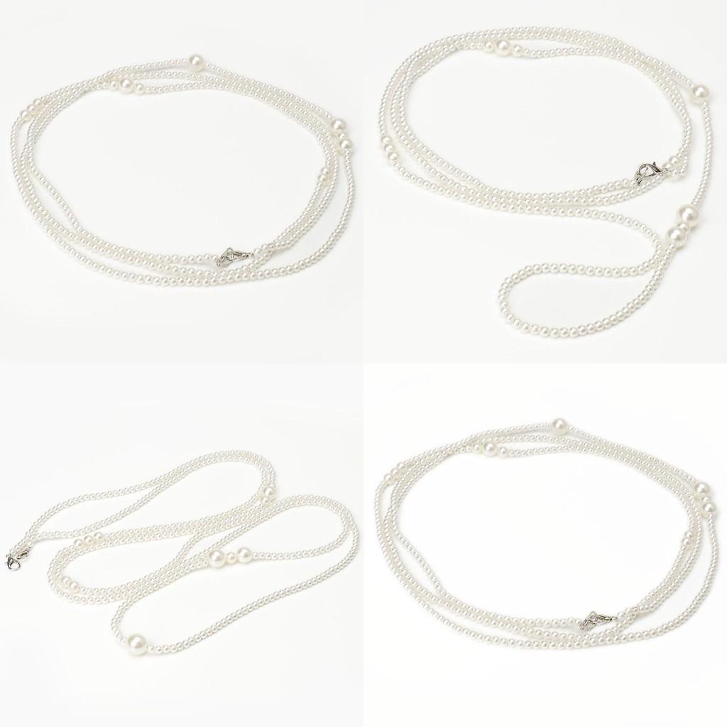 Retro Pearl Waist Belt For Women Light Luxury Jewelry With Adjustable Closure