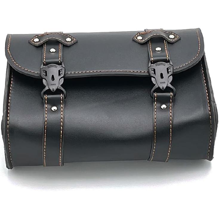 FOR Eliminator SE 400 450 Universal Motorcycle Riding Bag - Retro Rearseat Storage Side Bag (Black)