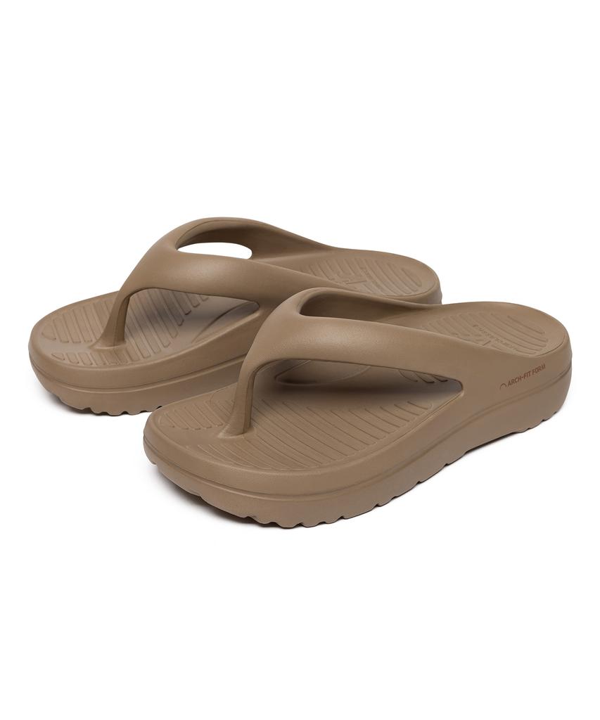 Akiii Classic Arch-Fit Foam Flip-Flops Desert Top