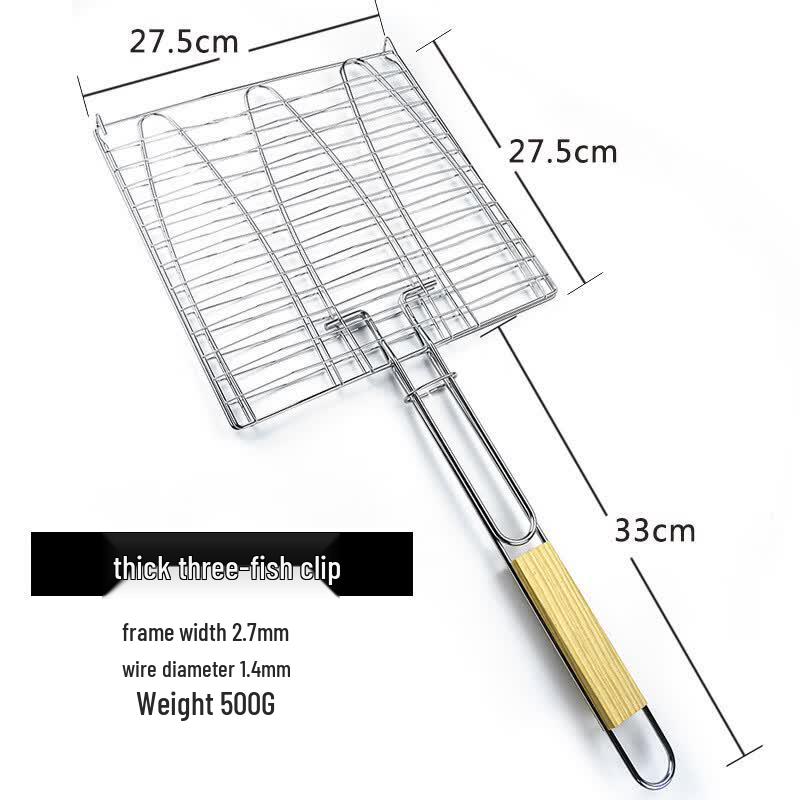Heavy-Duty BBQ Grill Baskets & Clips