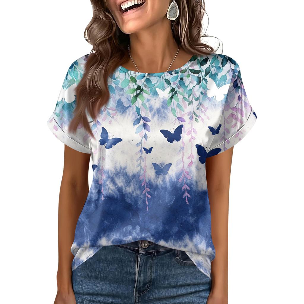 Women's Fashionable Casual Vintage Printed Top