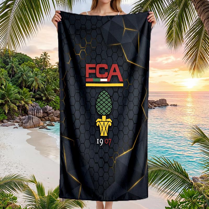 FC Augsburg FC print Quick Dry Beach Towel Microfiber Absorbent Portable Travel Swimming Towel