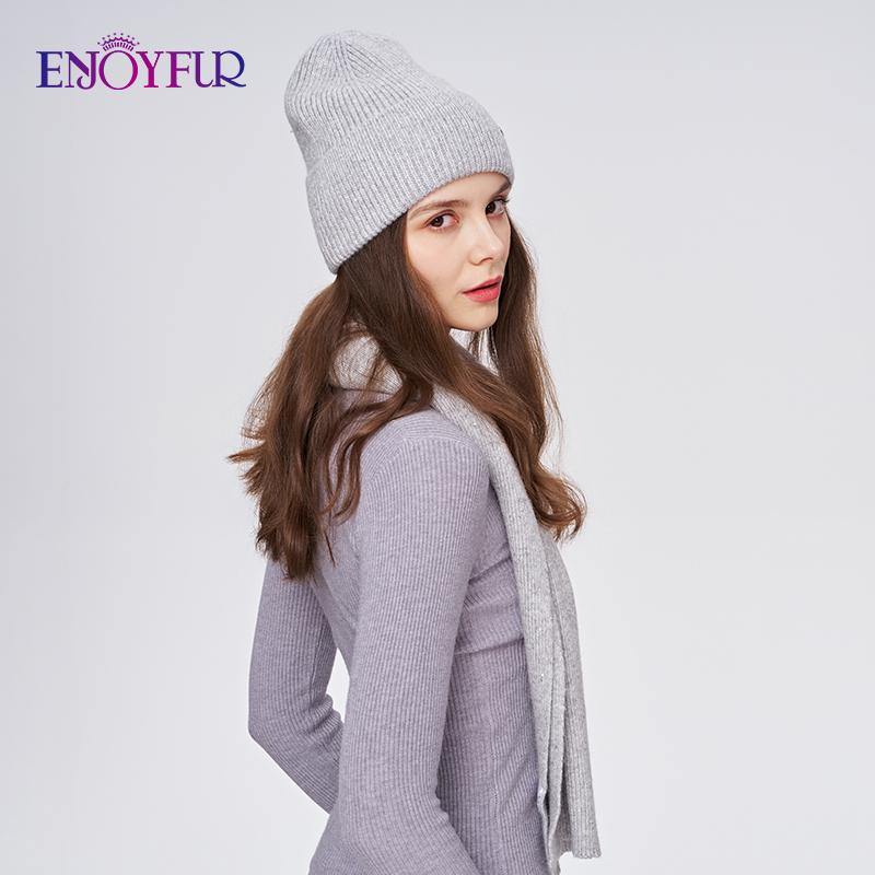 SOMALER Winter Beanie Hat Scarf Set For Women Warm Wool Knit Beanie With Sequins Long Soft Scarf Neck Warmer 2 In 1 Gift Set